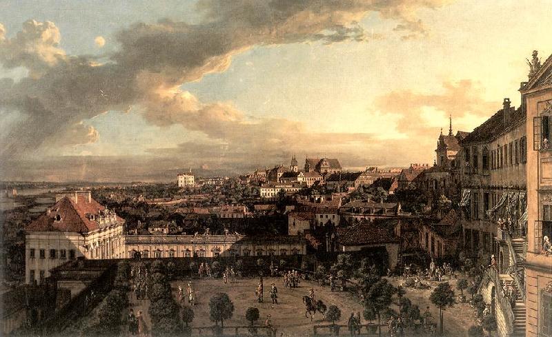 BELLOTTO, Bernardo View of Warsaw from the Royal Palace nl Germany oil painting art